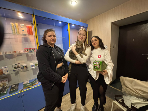 «Лапа помощи от «ФорТим»: «Первые КФ НГПУ» заботится о животных в «Айболите»